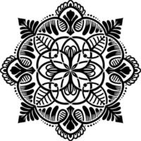 Blumenmuster im Vintage-Mandala-Stil für Tattoos, Stoffe oder Dekorationen und mehr. Vektor-Illustration. vektor