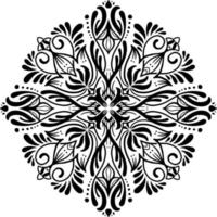 Blumenmuster im Vintage-Mandala-Stil für Tattoos, Stoffe oder Dekorationen und mehr. Vektor-Illustration. vektor