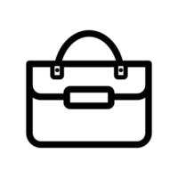 Tasche Frauen-Symbol. Symbolvektor für Frauentaschen. Frauen Tasche Symbol einfaches Zeichen. Frauentaschensymbol isoliert auf weißem Hintergrund. Symbollinie für Frauentaschen. vektor