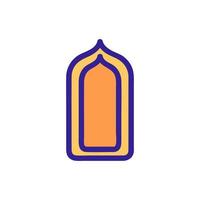 islam ikon vektor. isolerade kontur symbol illustration vektor