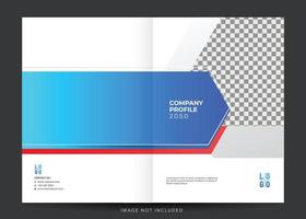 Unternehmensprofil, Umschlag des Geschäftsberichts vektor