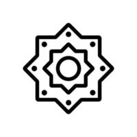 Islam-Icon-Vektor. isolierte kontursymbolillustration vektor