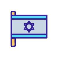 Israel-Icon-Vektor. isolierte kontursymbolillustration vektor