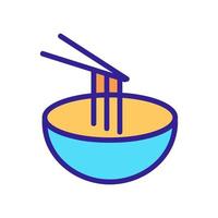 Pasta aus Weizen-Icon-Vektor. isolierte kontursymbolillustration vektor