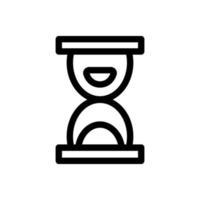 timglas ikon vektor. isolerade kontur symbol illustration vektor