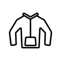 hoodie ikon vektor. isolerade kontur symbol illustration vektor