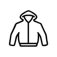 hoodie ikon vektor. isolerade kontur symbol illustration vektor