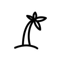 palm ikon vektor. isolerade kontur symbol illustration vektor