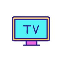 TV-Icon-Vektor. isolierte kontursymbolillustration vektor