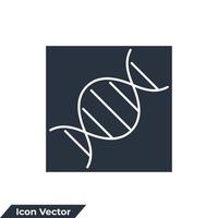 DNA-Helix-Symbol-Logo-Vektor-Illustration. dna humangenetische symbolvorlage für grafik- und webdesignsammlung vektor