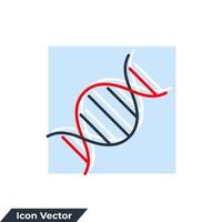 DNA-Helix-Symbol-Logo-Vektor-Illustration. dna humangenetische symbolvorlage für grafik- und webdesignsammlung vektor