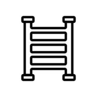 handdukstork ikon vektor kontur illustration