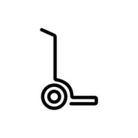 Einrad Trolleys Symbol Vektor Umriss Illustration
