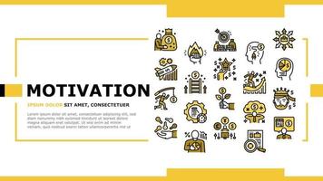 Business Motivation Landing Header Vektor