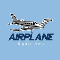 flygplan företagets logotyp mall vektordesign vektor