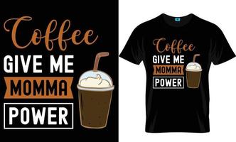 kaffe t-shirt design vektor