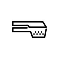 Knoblauch Küchenzubehör Symbol Vektor Umriss Illustration