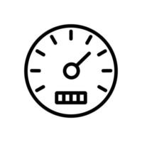 Tachometer Kilometer Symbol Vektor Umriss Illustration
