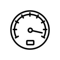 gemischte kombinierte Tachometer-Symbolvektor-Umrissillustration vektor