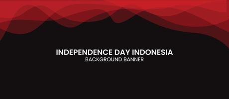 Indonesiens 77:e självständighetsfirande bakgrundsbanner lämplig för webbplats och sociala medieplattformar vektor