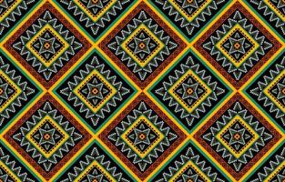 geometriska etniska sömlösa mönster tribal traditionella. blomdekoration. design för bakgrund, illustration, tapeter, tyg, textur, batik, matta, kläder, broderi vektor