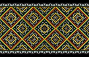 ethnisches nahtloses Muster. Blumendekoration. traditioneller Stammesstil. design für hintergrund, illustration, textur, stoff, tapete, kleidung, teppich, stickerei. vektor