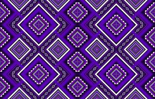 geometrisches ethnisches nahtloses Muster. traditioneller Stammesstil. Dekorationen lila Design für Hintergrund, Illustration, Textur, Stoff, Tapete, Kleidung, Teppich, Batik, Stickerei vektor