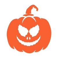 Halloween Kürbisse Jack O Laternen Gesichter. Kürbis-Symbol. Gruseliger Halloween-Kürbis. vektor