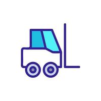 gaffeltruck ikon vektor. isolerade kontur symbol illustration vektor