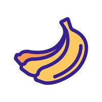 Bündel Bananen-Icon-Vektor. isolierte kontursymbolillustration vektor