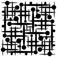 abstraktes schwarz-weißes geometrisches Muster vektor
