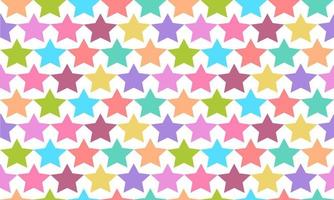 nahtloses abstraktes Muster mit geometrischen mehrfarbigen Sternformen. Vektor-Hintergrunddesign. papier, stoff, stoff, stoff, kleid, serviette, druck, geschenk, geschenk, baby, junge, mädchen, frau, stolzkonzepte. vektor
