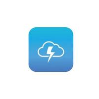 thunderbolt logotyp och symbol vektor