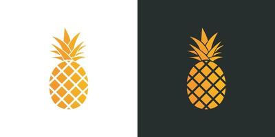 ananas frukt logotyp vektor design