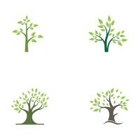levande träd logotyp design, med hjälp av en vektor illustration mall koncept.