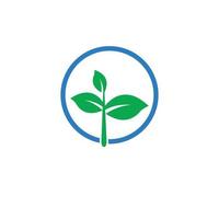 grünes blatt ökologie logo natur element vektor