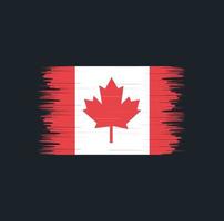 Kanada flagga borste vektor. National flagga vektor
