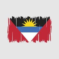 Flaggenvektor von Antigua und Barbuda. Nationalflagge vektor