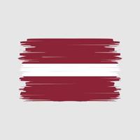 lettland flagga borste vektor. National flagga vektor