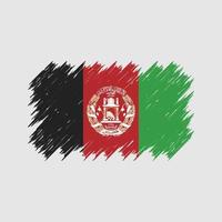 afghanistan flagga borste. National flagga vektor