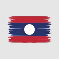 laos flagga borste vektor. National flagga vektor