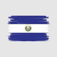 el salvador flag pinselvektor. Nationalflagge vektor