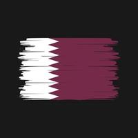 qatar flagga borste vektor. National flagga vektor