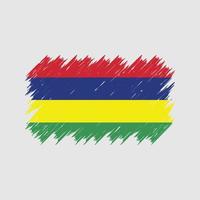 mauritius flagga borste. National flagga vektor