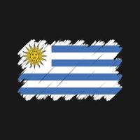 uruguay flagga penseldrag. National flagga vektor