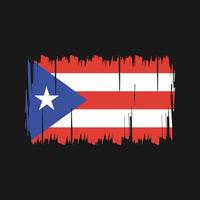 puerto rico flaggenvektor. Nationalflagge vektor