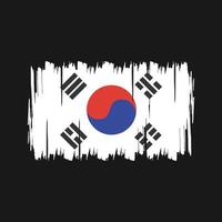 Sydkoreas flagga vektor. National flagga vektor