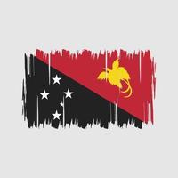 Papua Nya Guinea flaggvektor. National flagga vektor