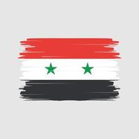 syrien flagga borste vektor. National flagga vektor