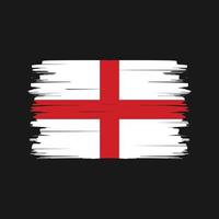 England flagga borste vektor. National flagga vektor